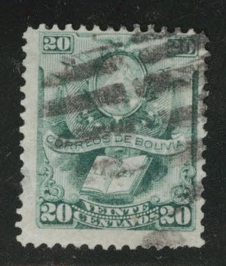 Bolivia Scott 22 Used 1878 stamp CV$10