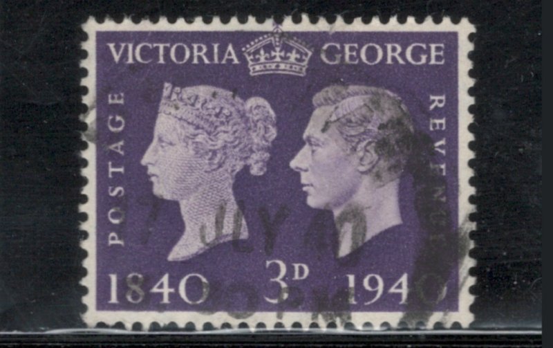 Great Britain 1940 Centenary of the Postage Stamp Scott # 257 Used