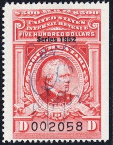 R615, Used VF $500 1952 Revenue - Stuart Katz