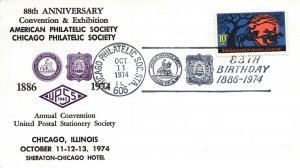 88th ANNIVERSARY CONVENTION & EXHIBITION AMERICAN & CHICAGO SOCIETIES 1886-1974