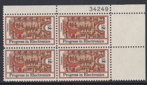 1501 Electronics Progress Plate Block MNH