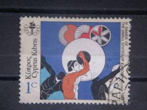 CYPRUS, 1989, used 1c, Games, Scott 717