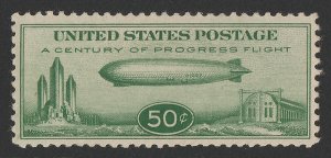 UNITED STATES 1933 Zeppelin Airmail 50c green.