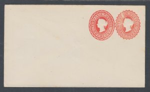 Tasmania H&G KB15 mint. 1892 1p + 1p red QV indicia, Printed to Private Order en