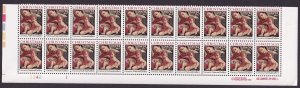 Scott #2427 Christmas Madonna (Carracci) Plate Block of 20 Stamps - MNH PC#6