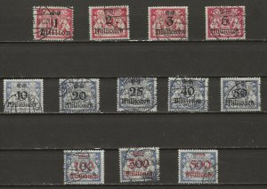 Danzig 144-155 used (416285)