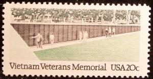 # 2109 MNH 20c Vietnam Veterans Memorial - 5222