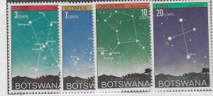 Botswana #84-87  Night Sky  set complete  (MNH) CV $6.40