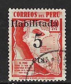 PERU 388 VFU MAP A1482-3