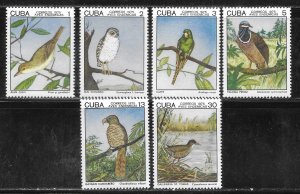 Cuba 1982-1987 Indigenous Birds set MNH