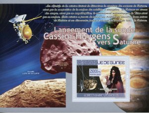 Guinea Space Stamps 2007 MNH Launch Cassini-Huygens Probe to Saturn 1v S/S I