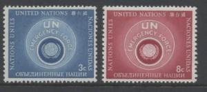 51-52 United Nations 1957 Emergency Forces MNH