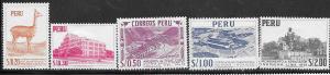 Peru #274-278 (MH) CV $2.60