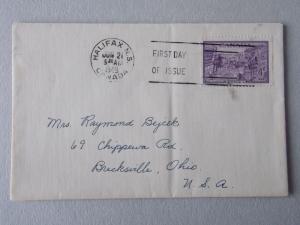 1949 Halifax FDC from Canada