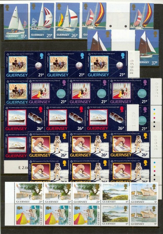 Guernsey Space Ships Mini Sheets MNH (Apx 100)Face 15+(AED 675