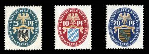 Germany #B12-14 (Mi. 375-377) Cat€45, 1925 Semi-Postals, set of three, neve...