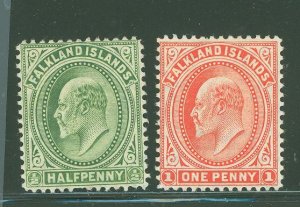Falkland Islands #22-23  Multiple