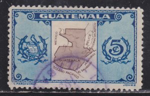 Guatemala 279 Map of Guatemala 1936