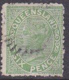 Queensland sc#69 1882 6p QV used