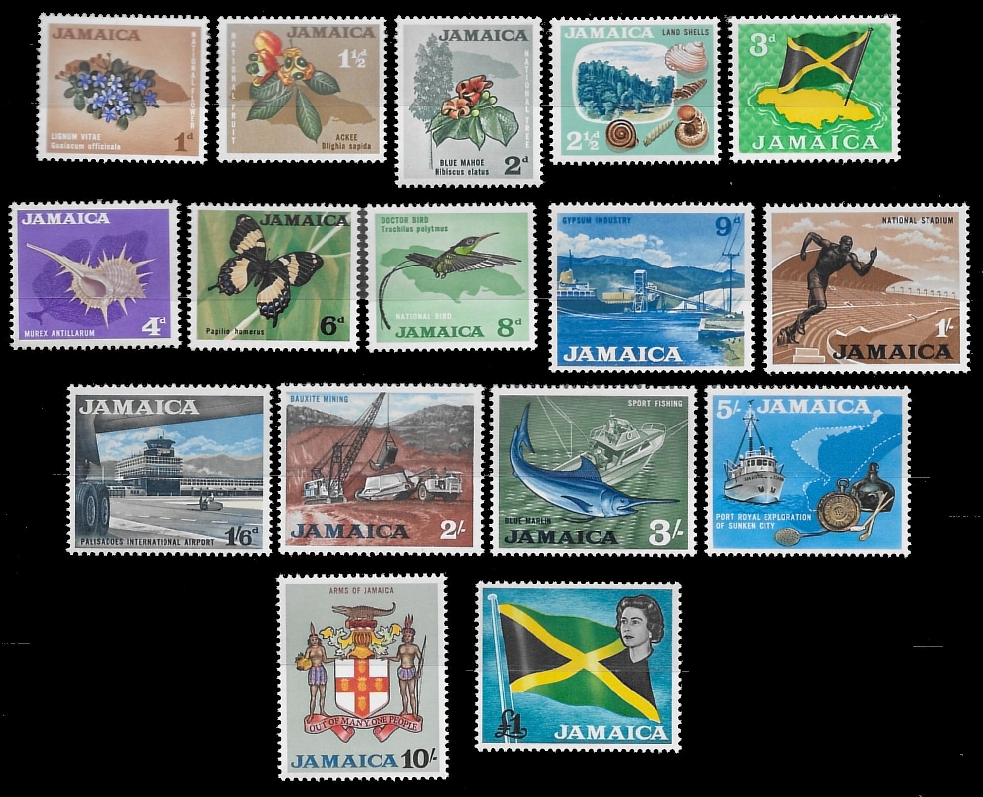 Jamaica 217232 Complete set 1964 MNH Caribbean Jamaica, General