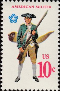 # 1568 MINT NEVER HINGED ( MNH ) AMERICAN MILITIA