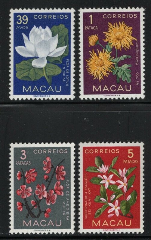 Macao 1953 Flower set Sc# 372-81 NH 