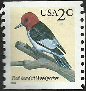 # 3045 USED RED-HEADED WOODPECKER