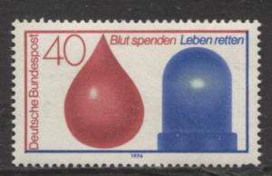 GERMANY. -Scott 1132 - Blood Doner Service Issue - 1974- MNH - Single 40pf Stamp