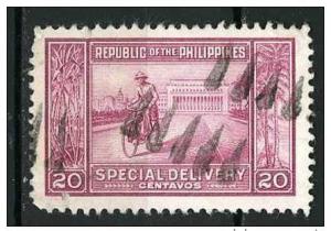 Philippines 1947 - Scott E11 used - Manila post office