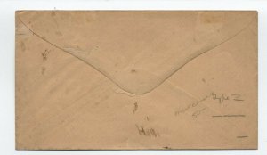 c1860 Limerick Bridge PA manuscript postmark #26 cover R5 dpo [H.1010]