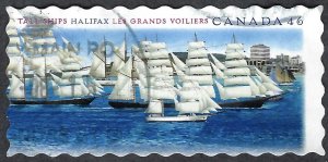 Canada #1864-1865 46¢ Tall Ships (2000).  Two stamps. Used.