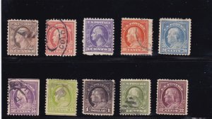 US Washington Franklin great group of misc. issues  (111B)