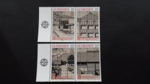 Guernsey 1987 EUROPA Stamps - Modern Architecture Mint