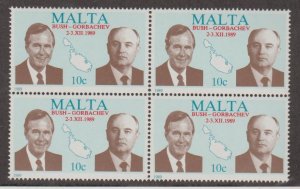 Malta Scott #748 Stamps - Mint NH Block of 4