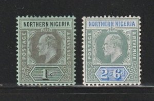 Northern Nigeria 25a-26a MH King Edward VII