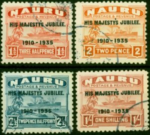 Nauru 1935 Jubilee Set of 4 SG40-43 Fine Used