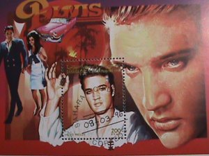 ​SHARJAH 1996-FAMOUS ROCK AND ROLL MOVIE STAR ELVIS -CTO S/S SHEET VERY  FINE