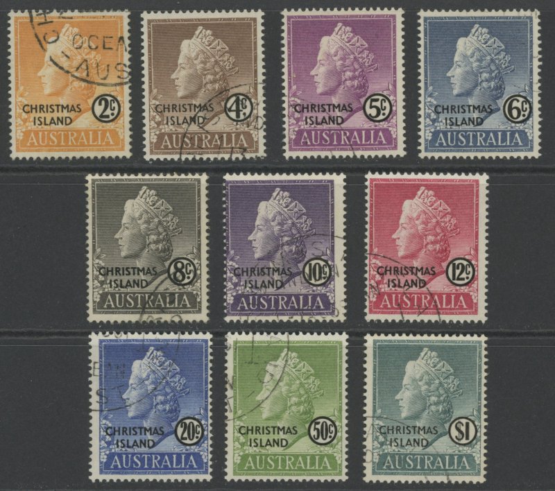 Christmas Island 1-10 used complete set (2211 6)