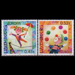 LUXEMBOURG 2002 - Scott# 1091-2 Europa-Circus Set of 2 NH