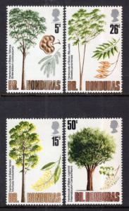 British Honduras 283-286 Trees MNH VF