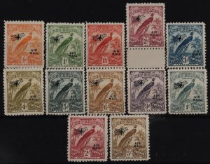 NEW GUINEA 1931 Dated Bird Airmail ½d to 5/-. MNH **.