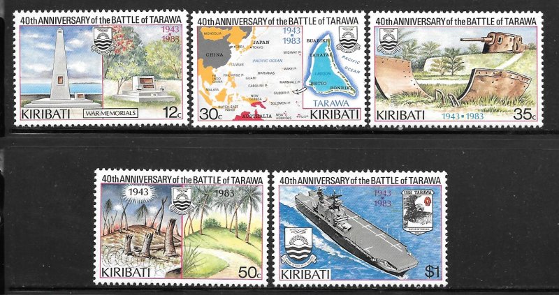 Kiribati 431-435: Battle of Tarawa, MH, VF