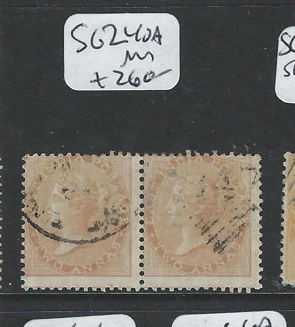 MALAYA PENANG  (PP2308B) INDIA USED IN 147  2A  SG Z40A  PAIR  VFU