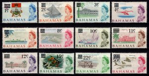 Bahamas 1966 Elizabeth II Def. Optd. Decimal Currency, Part Set to 50c [Unused]