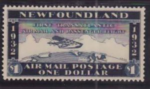 Newfoundland- id#70-cancelled Wayzata flight-unused NH first transatlantic airma