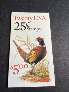 Scott#2283A $5.00 Pheasant Booklet -1988 -MNH-US