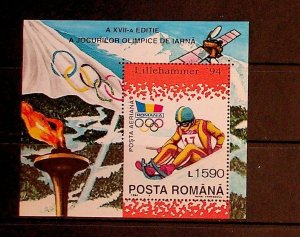 ROMANIA Sc 3893 NH SOUVENIR SHEET OF 1993 - OLYMPICS