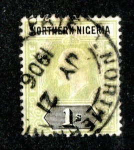 1905 Northern Nigeria Br. Sc#25a used ( 1727 BCX2 )