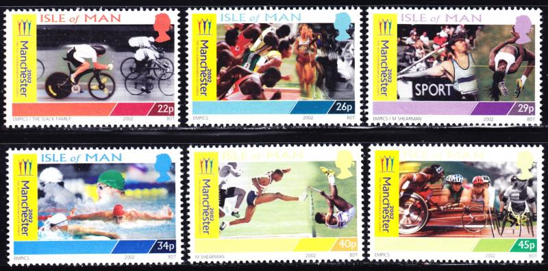 Isle of Man Scott 942-947  complete set  F+  mint OG NH. # penned on gum.