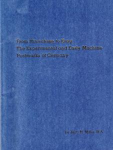 Book - The Experimental & Early Machine postmarks of Germany